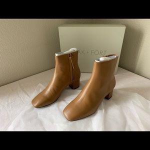 Oak+fort square toe ankle boots